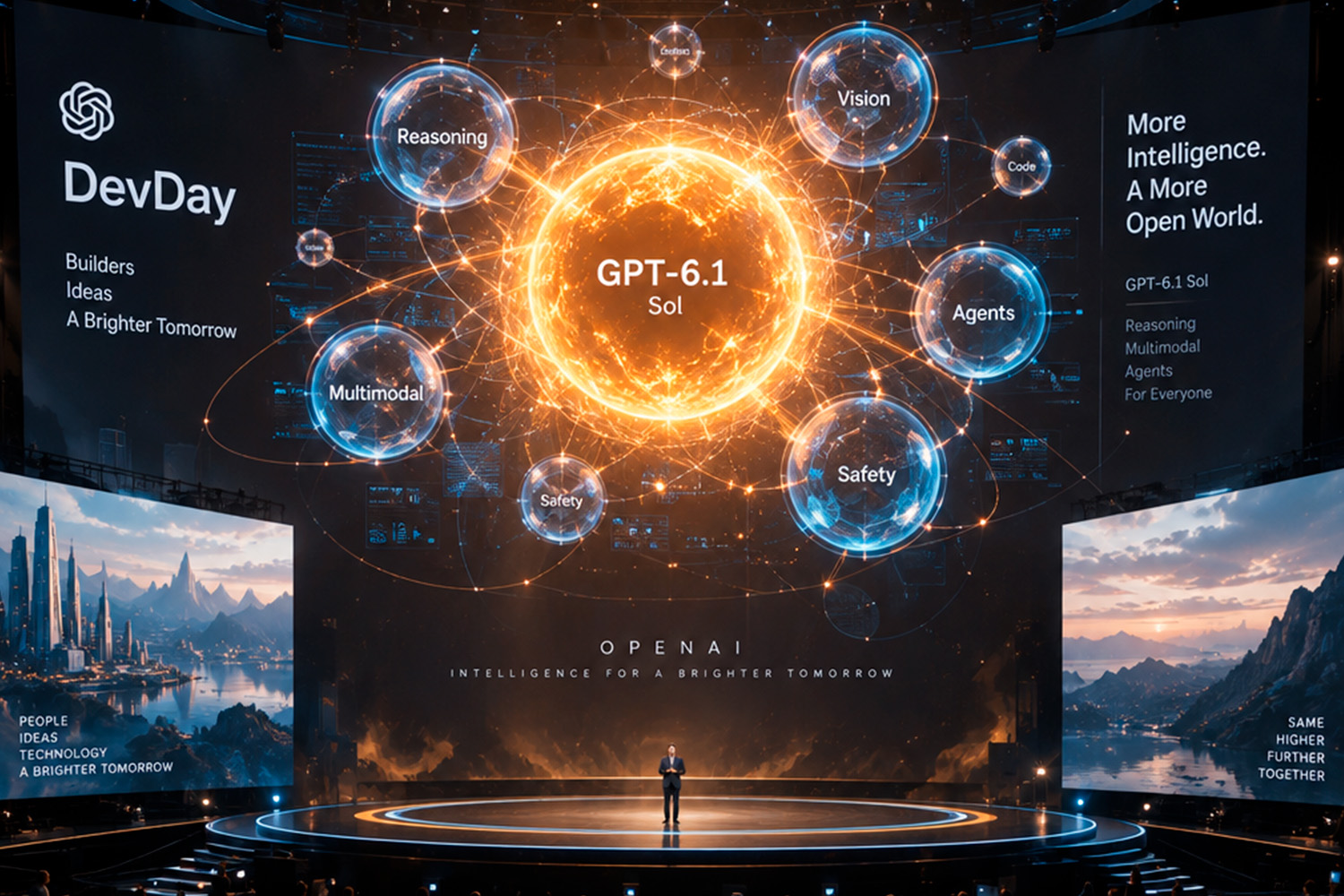 OpenAI lança GPT-6.1 Sol e amplia ferramentas de agentes no DevDay 2026