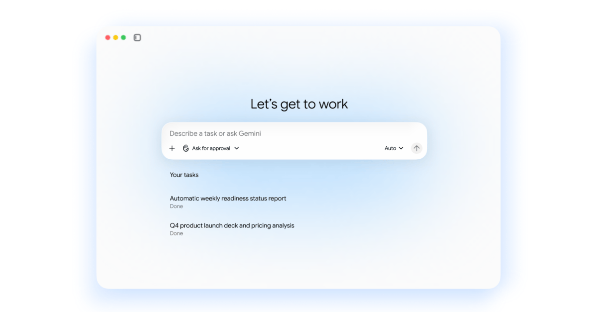 Google lança agentes de IA no Gemini para clientes corporativos