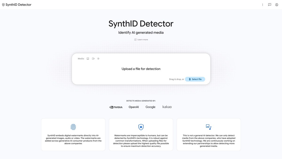Google lança site do SynthID para verificar se mídias foram geradas por IA