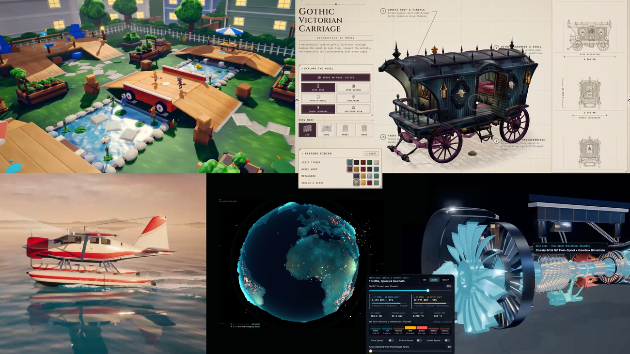 Google mostra mundos 3D e jogos criados por devs com o Gemini 4 Argon